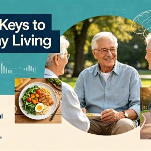 Three Healthy Habits: Eat Well, Keep Moving, Stay Social to Guard Senior Memory