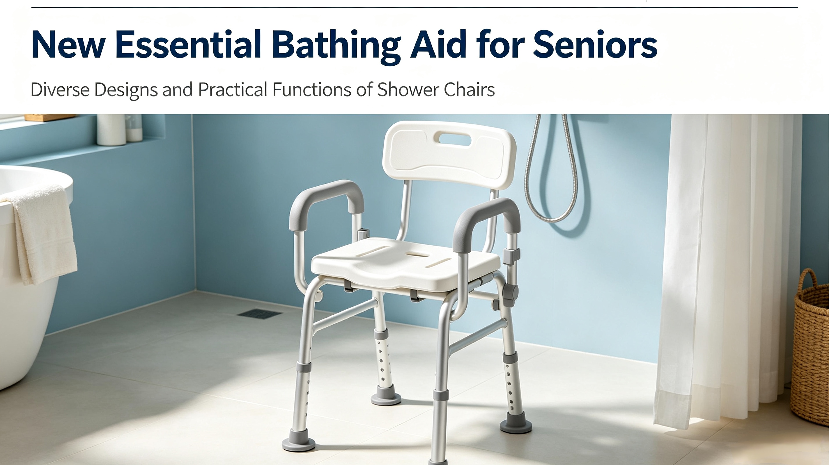 New Essential Bathing Aid for Senior Citizens: Diverse Designs & Practical Functions of Shower Chairs