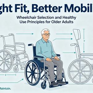 Proper Fitting Is Key: Wheelchair Selection and Healthy Usage Guidelines for Senior Users