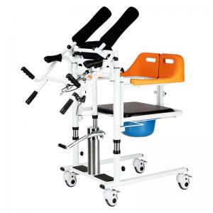 Patient Lift Transfer Chair Easy Open and Close Moving Height Adjustable Wheelchair Elderly Bed Disabled Adults Potty Bathroom