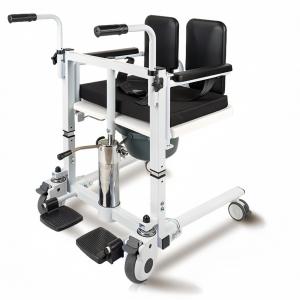Hydraulic Lift Transfer Patient Wheelchair Nursing Rehabilitation Commode for Elderly or Disabled Bathroom Moving Machine