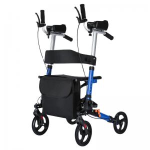Aluminum Walking Rollator Walker Elderly Adults Seniors Mobility Aids Equipment Disabled Old Men Knee Pain China Patient Frame