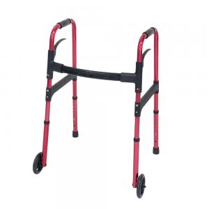 Lightweight Mimi Guide Wheelchair Walking Rollator Walker for Elderly Adults & Seniors Mobility Aids Equipment Disabled People