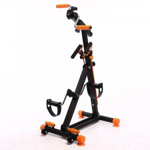 Portable Exercise Pedal Bike Under Desk Mini Bike Stepper Folding Mini Foot Pedal Exerciser for Elderly or Disabled