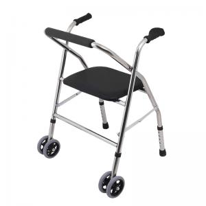 New Portable Medical Fold Walker & Rollator for Elderly Adults & Seniors Mobility Aids Equipment Bed Cane Fits Ki Walking Cane