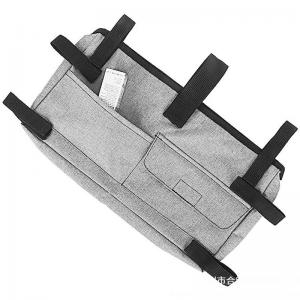 Multi-Color Reflective 4-Pocket Hang Back Saddle Bag Wheelchair Armrest Side Storage Light Style Rehabilitation Therapy Supplies