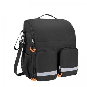Large Insulated Pocket Wheelchair Hanging Bag with Single-Shoulder Walker Storage for Rehabilitation Therapy Supplies