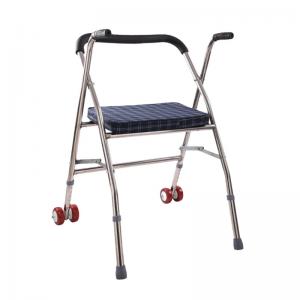 Mobility Aids Elderly Disabled Seniors 4 Wheels OEM Walking Rollator Walker Physical Rehabilitation Knee Seniors Elderly Adults