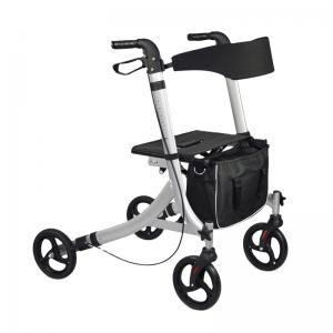 Mobility Aids Elderly Adults Seniors Outdoor Foldable Walker Rollator Cerebral Palsy Disabled Elderly Standing Walking Abilities