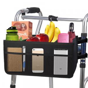 Waterproof Handheld Accessories Large Capacity Cup Holder Roll Fold Walker Wheelchair Storage Rehabilitation Therapy Supplies