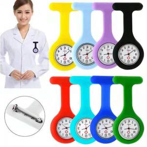 Customizable logo dial silicone nurse watch hanging needle chest pocket watch student ready for rehabilitation treatment supply