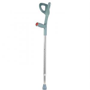 Manufacturer-Supplied F-Shaped Elbow Crutch with Aluminum Alloy Arm Socket Rehabilitation Therapy Supplies