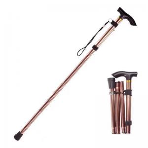Ultra Lightweight Aluminum Alloy Trekking Pole Four-Scepter Cross-Country Hiking Outdoor Rehabilitation Therapy Supplies