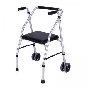 Carbon Fiber All-Terrain Aluminum Rollator Walker Indoor Outdoor Mobility Aid Elderly Disabled Rehabilitation Therapy Supplies
