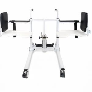 Nursing Rehabilitation Bathroom Homecare Steel Commode Foldable Manual Hydraulic Lift Patient Transfer Chair for Cerebral