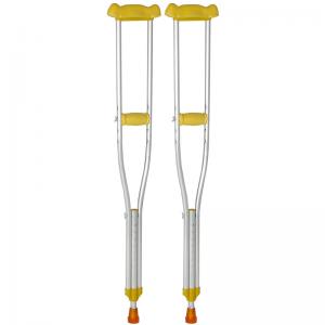 Aluminum Alloy Stainless Steel Adjustable Telescopic Crutch Armpit Non-slip Rehabilitation Treatment Supplies