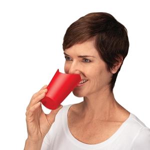 Open Water Cup for Elderly Patients Disabilities U-Shaped Slanted Nasal Curved Notch Rehabilitation Therapy Supplies for