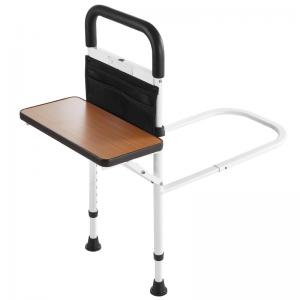 Hot Sale Adjustable Metal Bed Assist Rail Dual Bar Pad Guard Elderly Senior Home Care Safety Side Used Rehabilitation Therapy