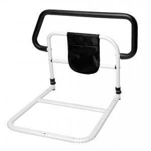 Hot Sale Dual-Bar Adjustable Metal Bed Assist Rail Seniors Safety Pad Guard Adults Elderly Home Rehabilitation Therapy Supplies