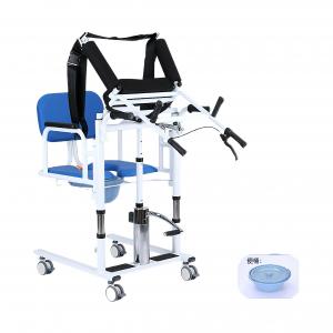 Portable hydraulic toilet wheelchair elderly moving transfer lift commode chair for patient nursing