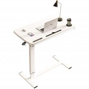 High Quality Clinic Movable Hospital Furniture Medical Adjustable Over Bed Rolling Table With Casters
