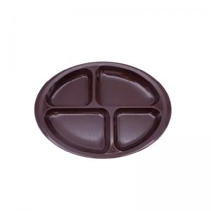Wholesale suppliers Stainless steel 4 grid dining trays are perfect for children's lunch daily holiday camping food
