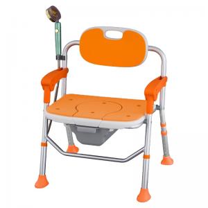 Direct Factory Sale Elderly Shower Bath Toilet Chair Seat with Bariatric Arms Bathroom Safety Equipment for Home & Hospital Use