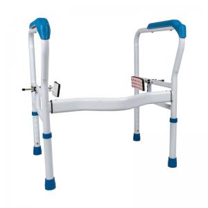 Toilet Safety Rail for Elderly Seniors Adjustable Frame Hand Disabledgrab Wall Bathe Best Height Installation With Easy Arm