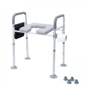 Toilet Bathroom Safety Rail for Elderly Adjustable Frame Hand Disabledgrab Wall Bathe Suitable Support Bathroom Stand Foldable