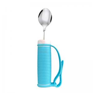 OLF easy-to-hold adaptive tableware spoon is suitable for practical tableware for the elderly, with anti-slip handle food daily accessories