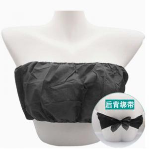 Black Non Woven Disposable Bra for Travel Single Use Women Disposable Bra