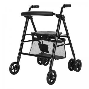 Elderly Walker Aluminum Alloy and Stainless Steel Walking Aid Four-legged Walk Aid for the Elderly Seniors Wholesale Bulk order OEM ODM Factory direct Made in china manufacturers suppliers Free Sample