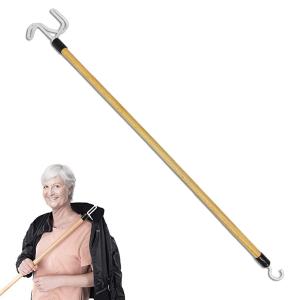NewWooden Long Handle Elderly Limited Mobilit Pants Assistant Device No Bending Seniors 2-in-1 Disability Clothes Shoes Socks