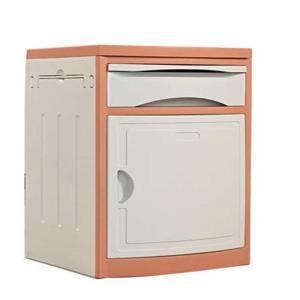 Hospital movable anti-lock brake system with wheels top adjustable bedside table