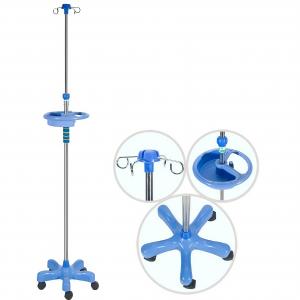 Hospital Equipment Medical IV Pole SS Adjustable Hospital Drip Stand for Patient Clinic Infusion Stand