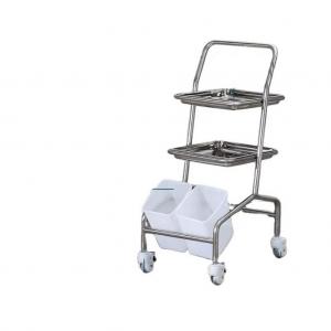 High Quality Hospital Emergency Ambulance Trolley ABS Movable Cart with Metal and Plastic Materials for Medical Devices