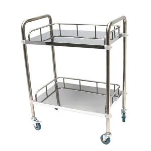 Hochey Medical Best-selling Two or Three-floor Therapy Treatment Trolley Cart Hospital Trolley Surgical Stainless Steel Trolley