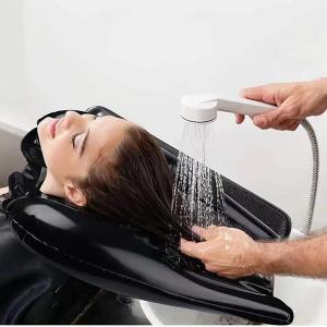 Polyvinyl chloride shampoo bowl portable inflatable shampoo basin sink home use black elderly patients with disabilities bedridden rinsing and cutting pregnant women tray